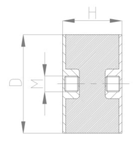 JNDE型<a href='http://www.zhangbolun.cn' target='_blank'><u>橡膠減震器</u></a>結構